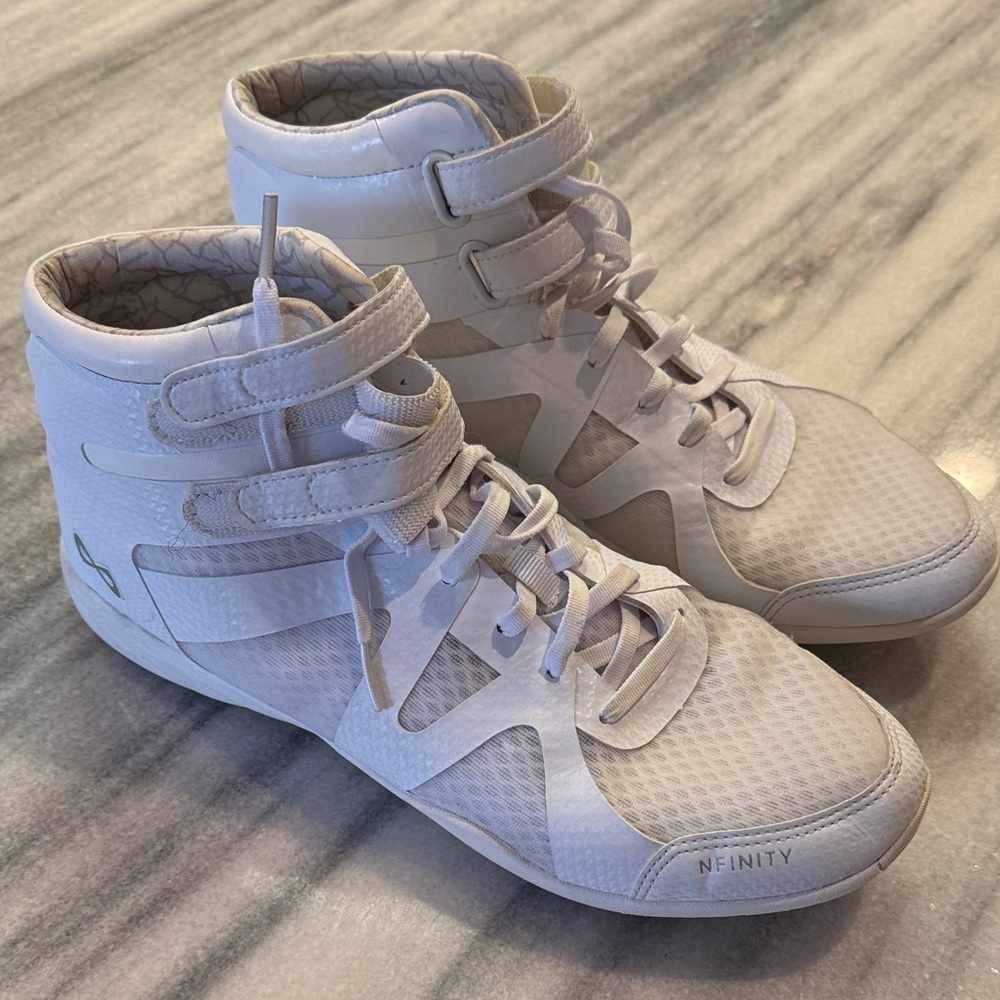 NFINITY High-Top White cheer Shoes